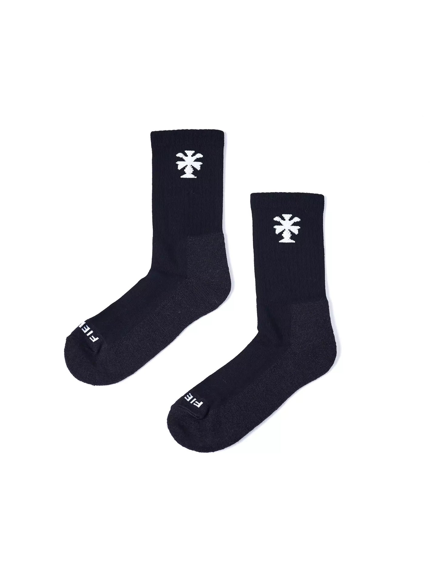 Fields wool socks black , top view