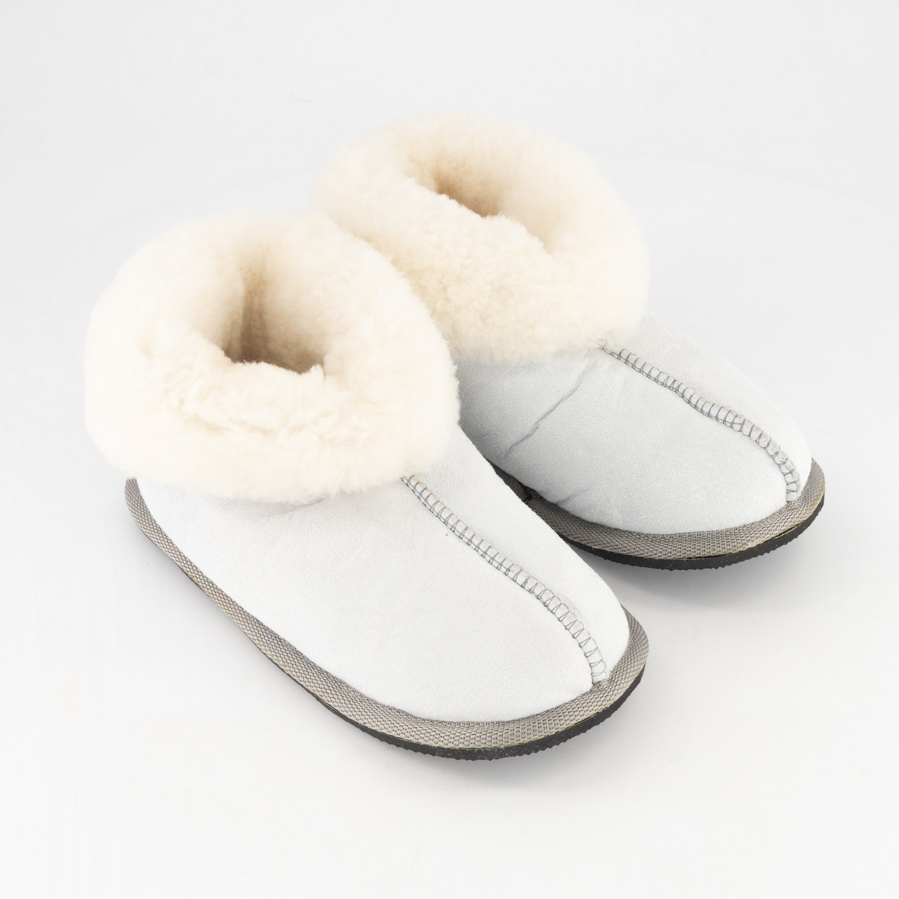 Natural Sheepskin Slippers - Hard-Sole