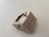 Handmade Felted Soap , side-view , opened
