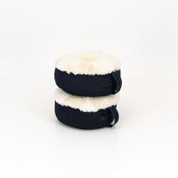 Sheepskin Meditation Cushion , side view