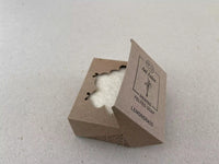 Handmade Felted Soap , side-view , partially opened