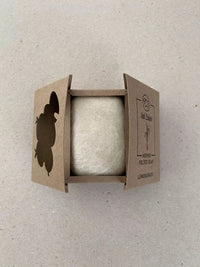 Handmade Felted Soap , top-view , Opened