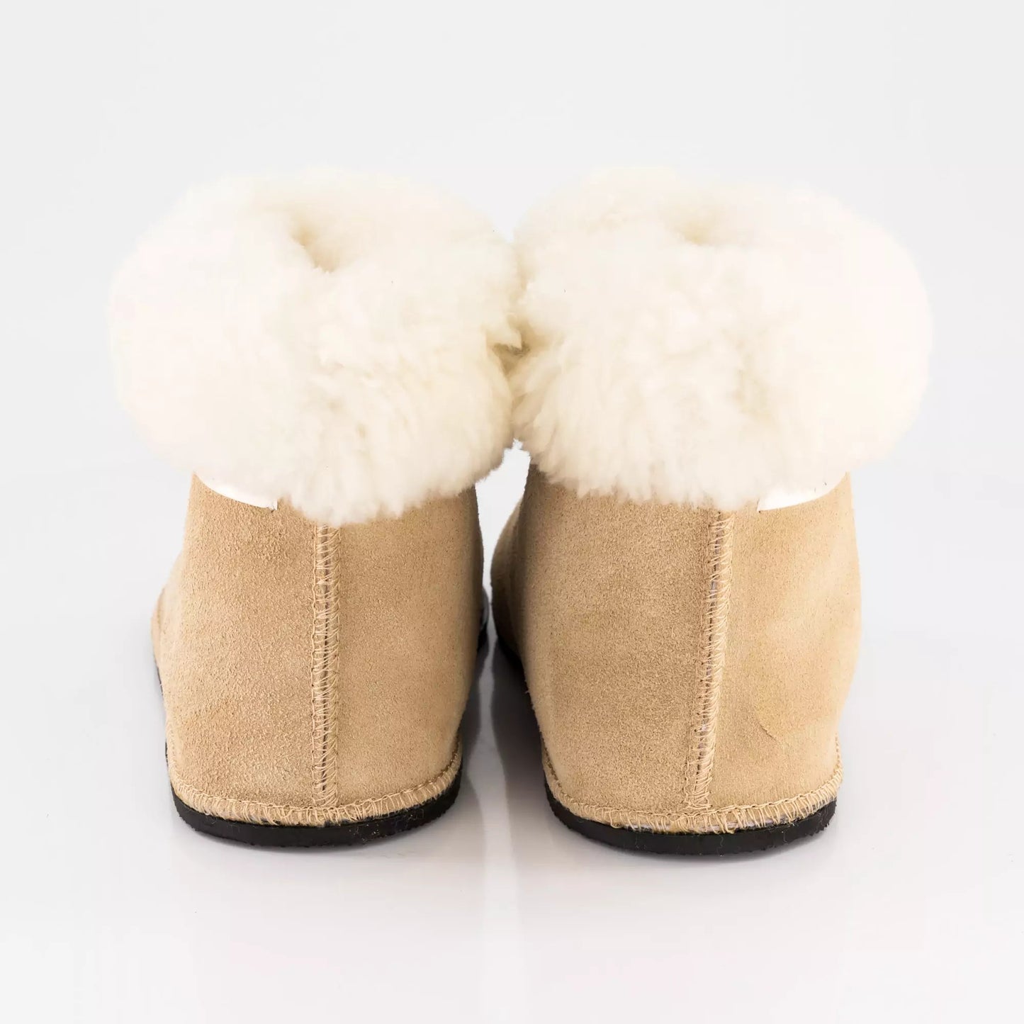 Handmade Hard-Sole Sheepskin Ankle booties