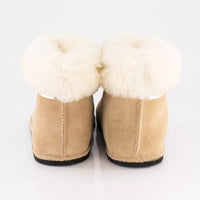 Hard-Sole Sheepskin Boots , back view