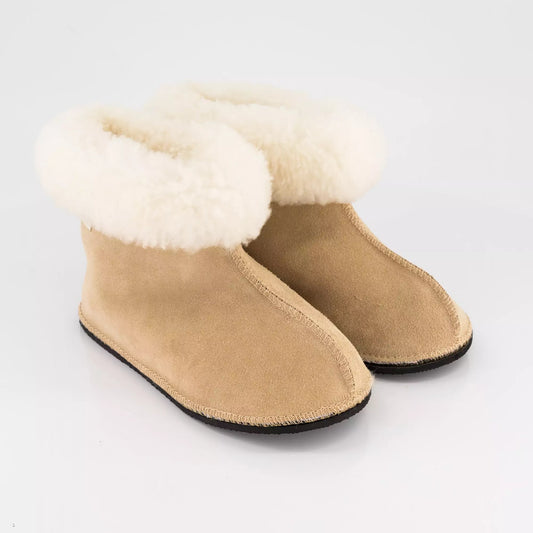 Handmade Hard-Sole Sheepskin Ankle booties