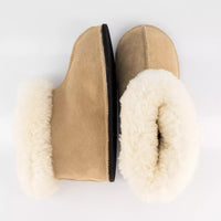 Hard-Sole Sheepskin Boots , top view