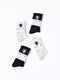 Fields wool socks , 2 black pairs and 2 white pairs , top view