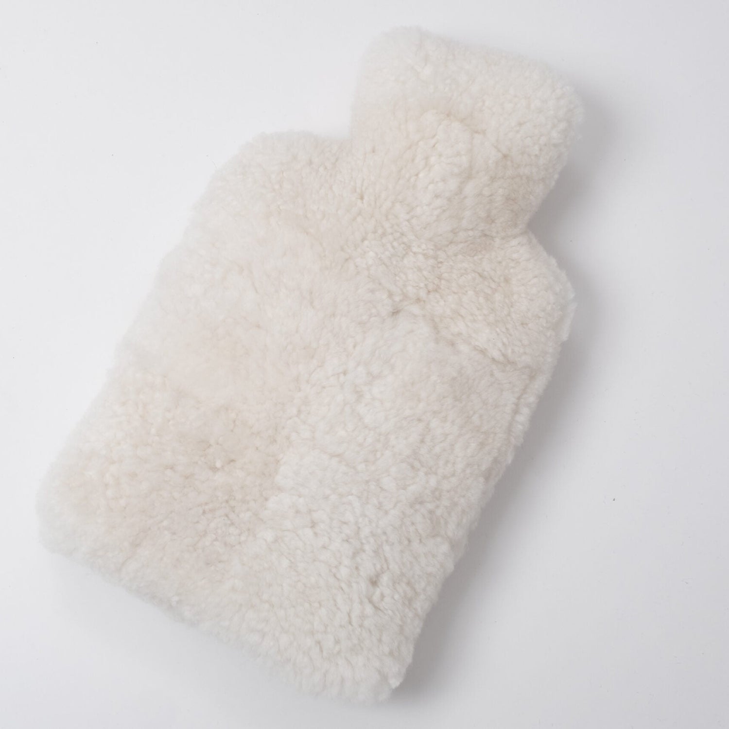 Sheepskin Hot Water Bottle Cover , natural , top view