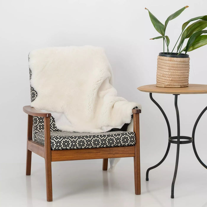 South African Merino Sheepskin , natural , on chair