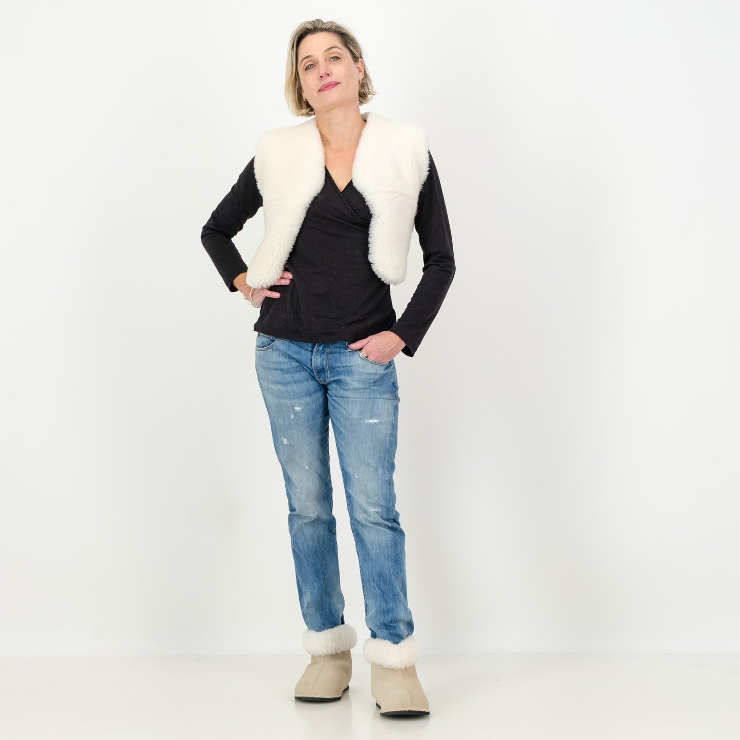 Sheepskin Gilet jacket