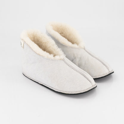 Karoolux Leather-Sole Sheepskin Slippers
