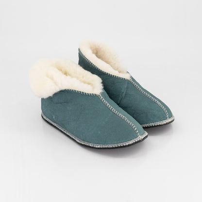 Karoolux Leather-Sole Sheepskin Slippers