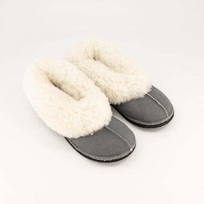 Handmade Hard-Sole Sheepskin Slippers