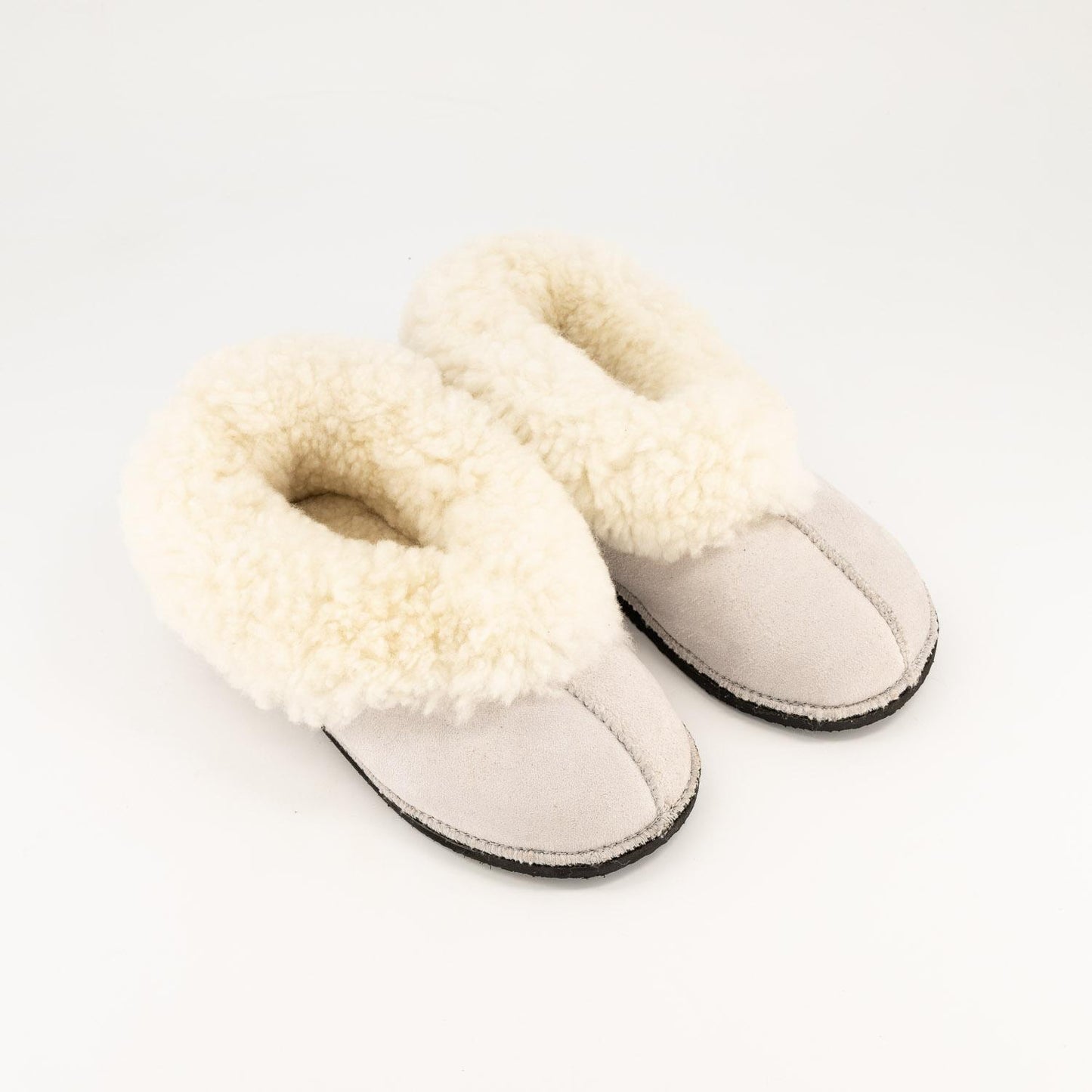 Handmade Hard-Sole Sheepskin Slippers