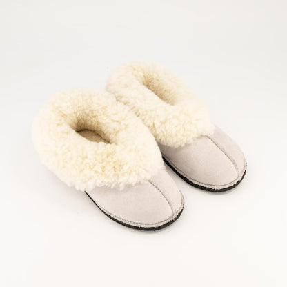 Handmade Hard-Sole Sheepskin Slippers