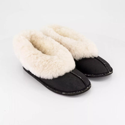 Handmade Hard-Sole Sheepskin Slippers