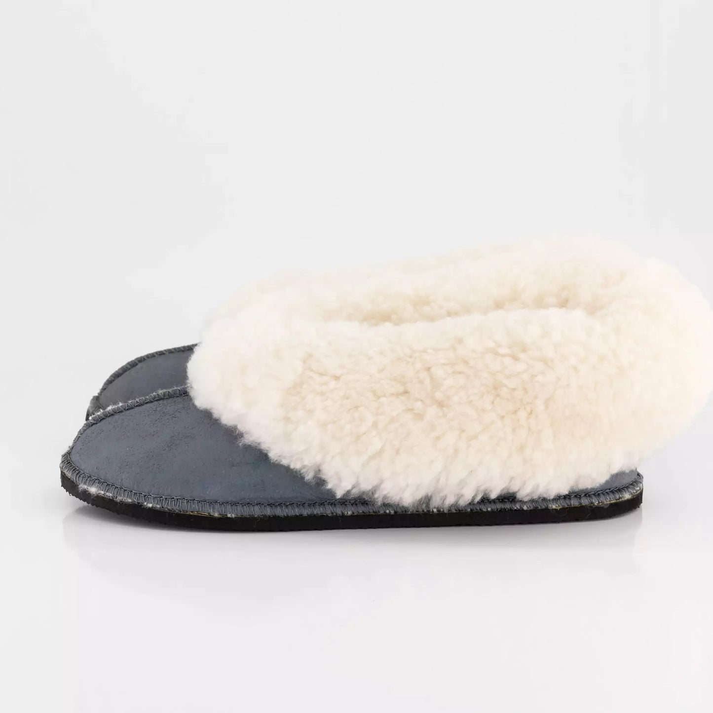 Handmade Hard-Sole Sheepskin Slippers