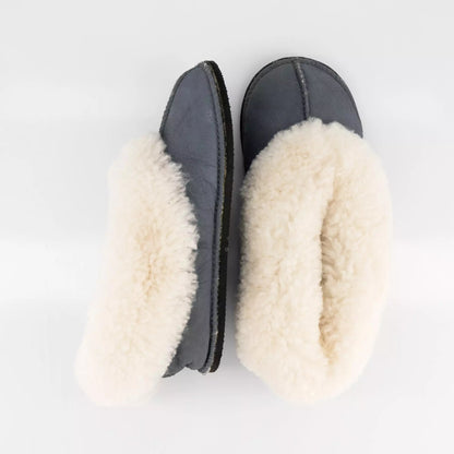 Handmade Hard-Sole Sheepskin Slippers