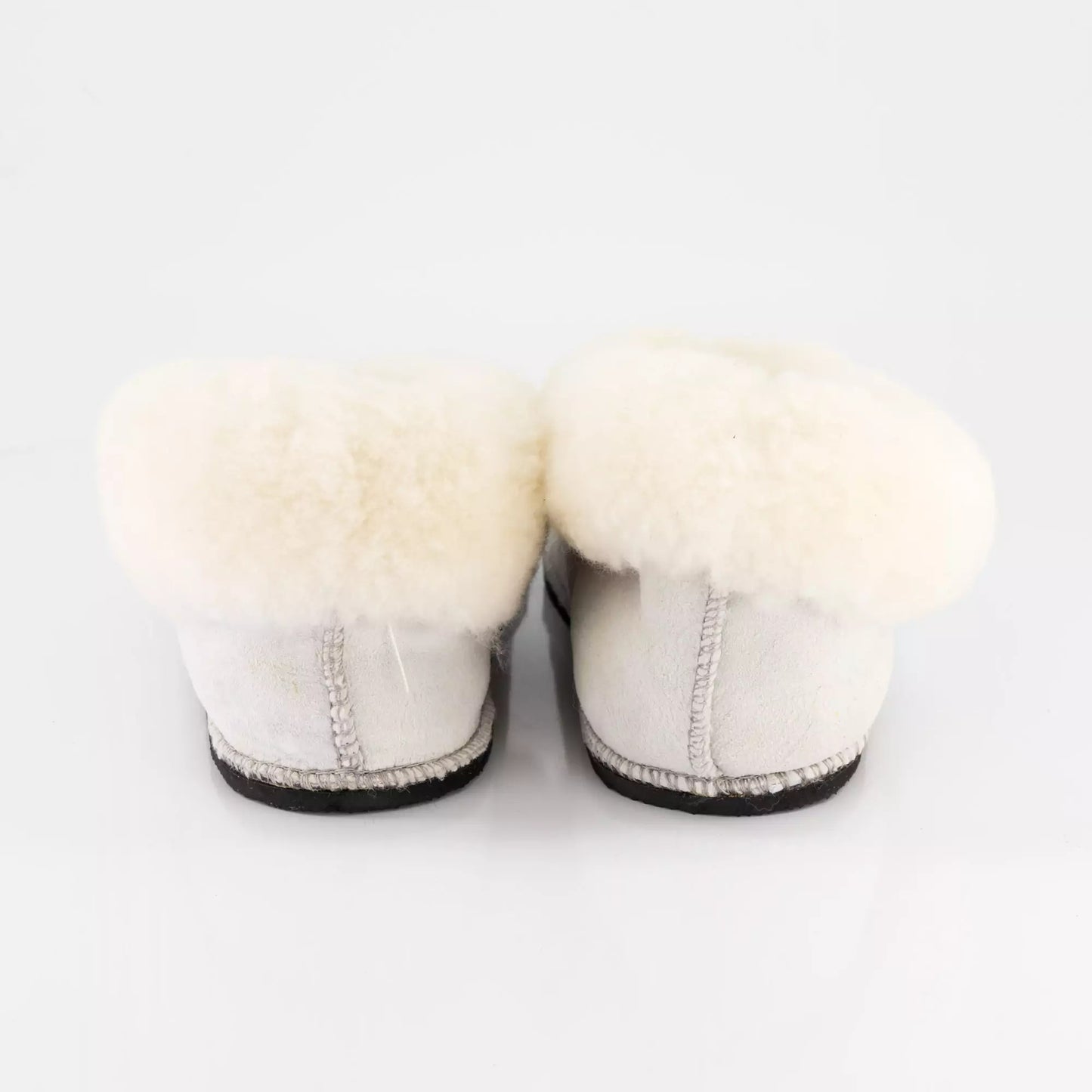 Handmade Hard-Sole Sheepskin Slippers