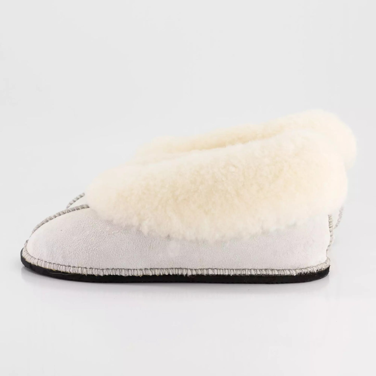 Handmade Hard-Sole Sheepskin Slippers