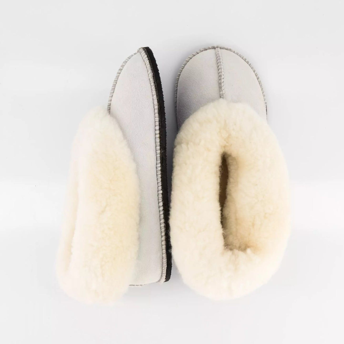 Handmade Hard-Sole Sheepskin Slippers
