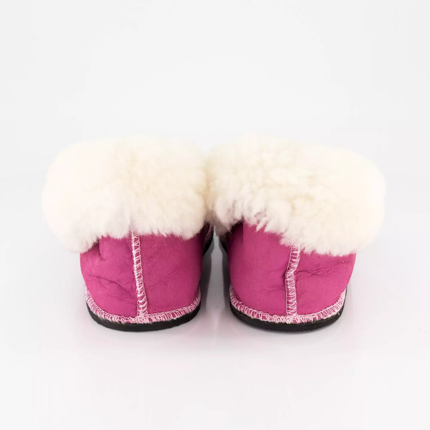 Handmade Hard-Sole Sheepskin Slippers
