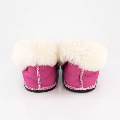 Handmade Hard-Sole Sheepskin Slippers