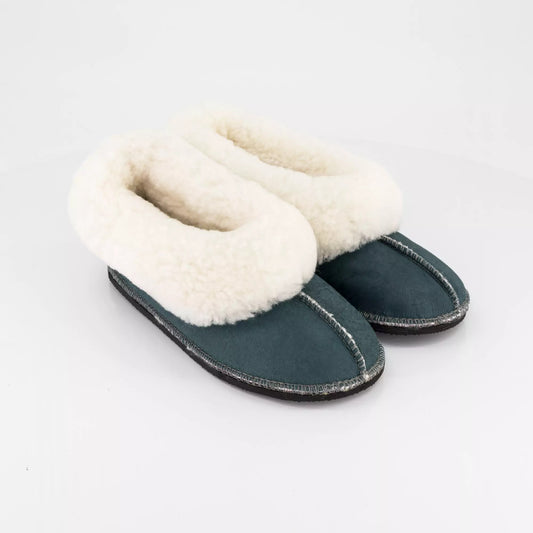 Handmade Hard-Sole Sheepskin Slippers