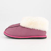 Pink Sheepskin Slippers - Hard-Sole