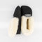Black Sheepskin Slippers - Soft Sole