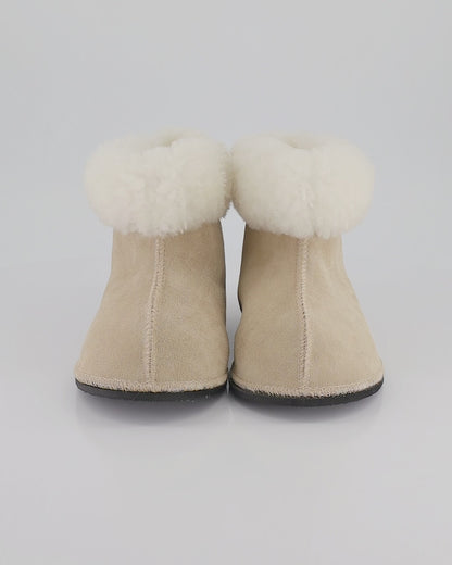 Handmade Hard-Sole Sheepskin Ankle booties